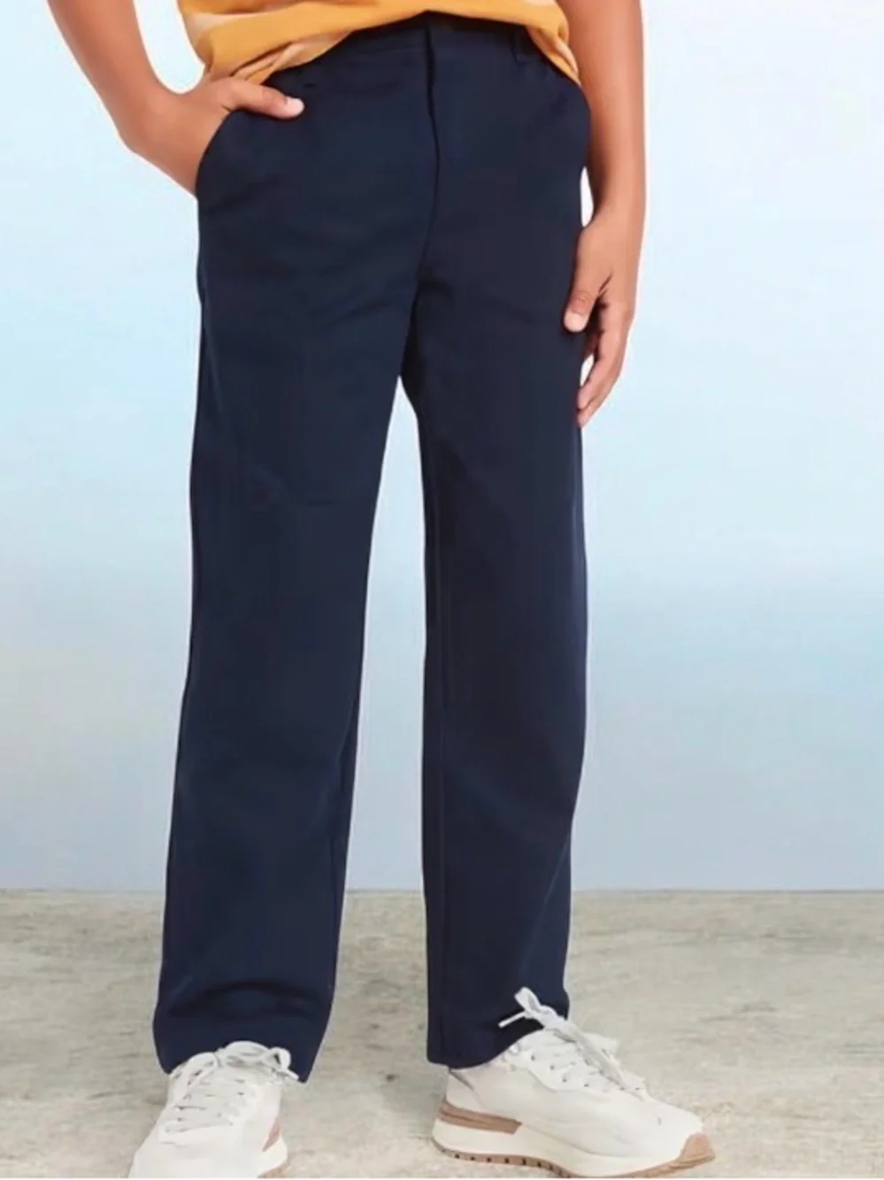 Old Navy youth Straight Fit Navy Chinos size 14 plus pants NWT